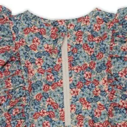 Konges Sljd Manuca Frill Onesie Rosie Blue